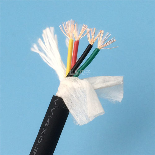 4芯灰色柔软拖链线500万次TRVV4*0.15/0.2/0.3/0.5/0.75/1/1.5/4