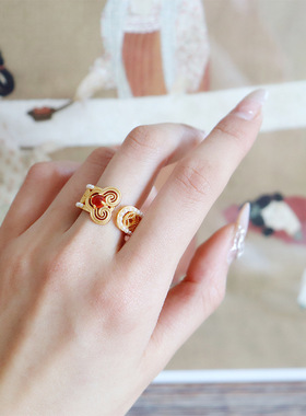 新中式国风如意珍珠古风戒指女小众高级轻奢气质简约精致复古