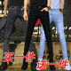 2026新款 春季 黑色潮流百搭修身 小脚弹力薄款 子 牛仔裤 休闲长裤 男款