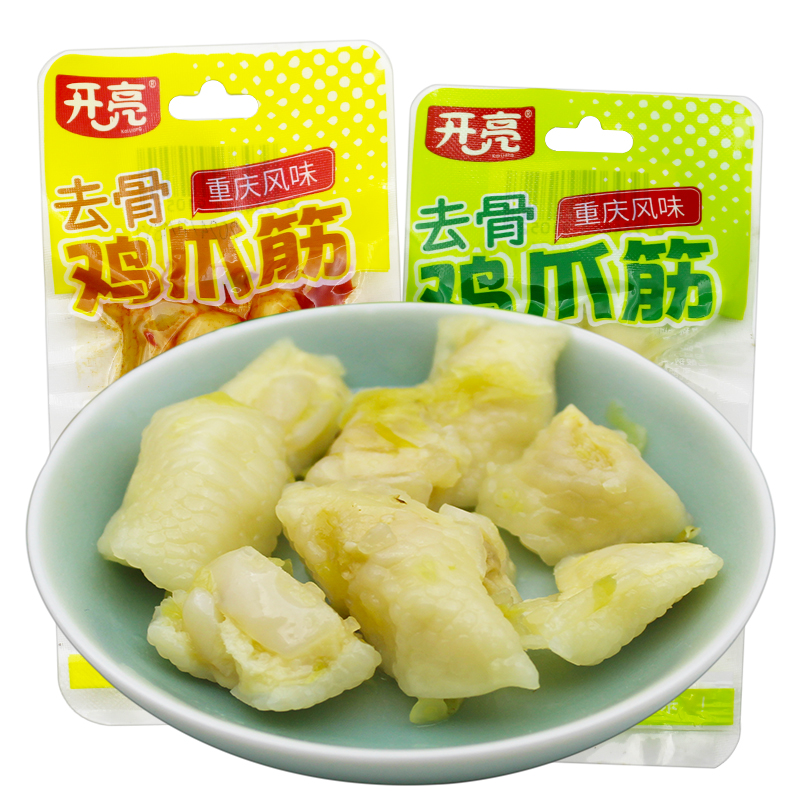开亮去骨鸡爪筋开袋即食