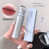 KEKEMOOD晶透冰钻唇釉透明淡化唇纹镜面不易沾杯玻璃水光嘟嘟口红