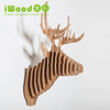 Original creation of wooden objects a living room wall Deer originality ornament personality animal Pendant Wall hanging Wall decoration Wall hangings