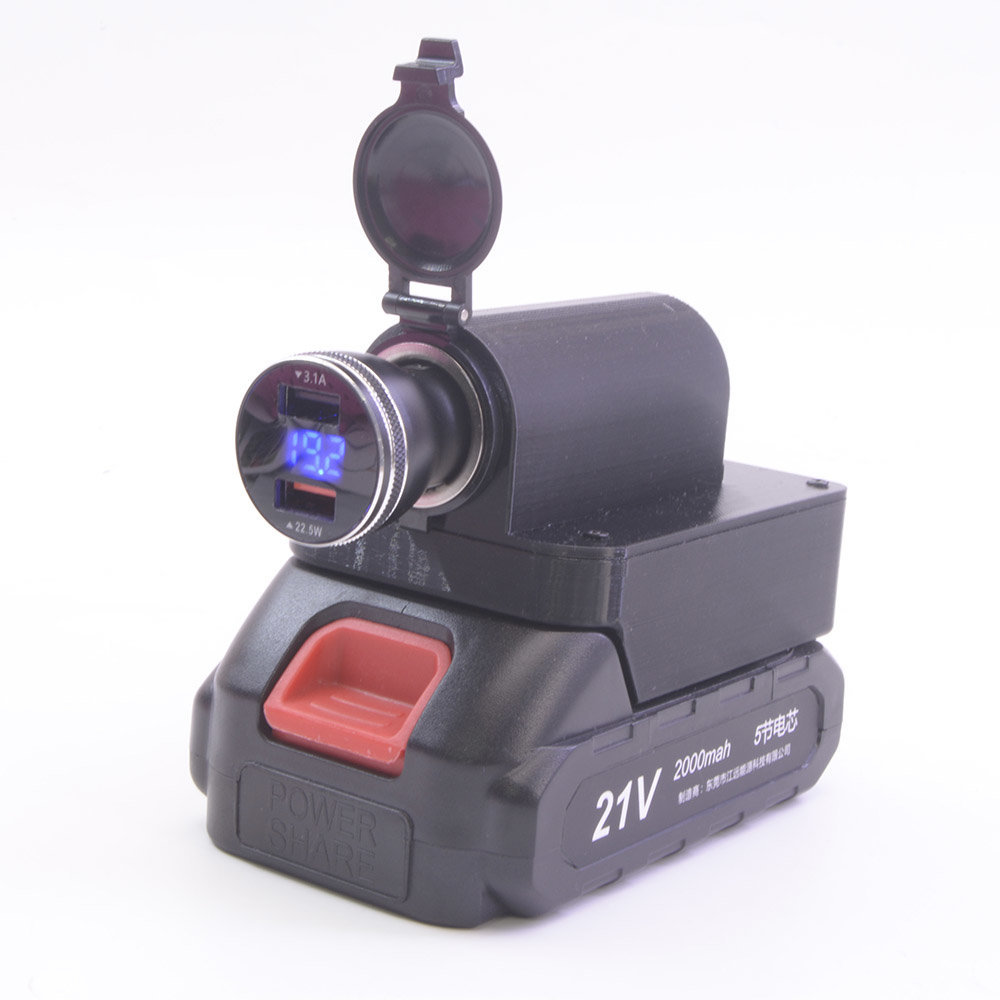 电动工具电池转点烟器