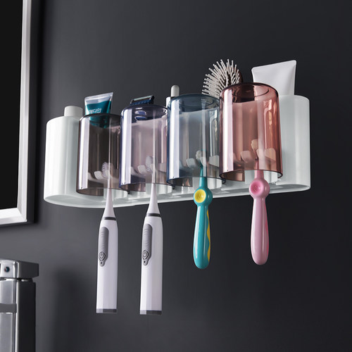 双庆网红同款牙刷置物架免打孔