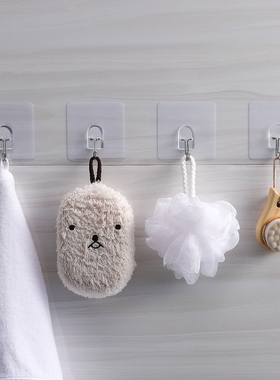 挂钩强力粘胶粘贴厨房吸盘无痕贴墙壁壁挂浴室门后免打孔粘钩挂勾