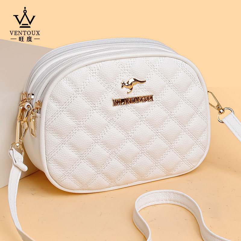 时尚潮流菱格小圆包女斜挎夏季