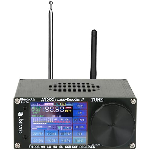 ATS25 max-decoder2注册版2024长续航高阻抗 全频段无线电收音机