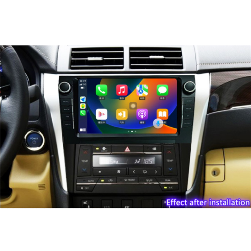 适用14-17款丰田凯美瑞安卓导航一体机9寸原车风格八核带Carplay