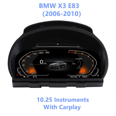 10.25寸适用2006-2010款宝马X3 E83液晶仪表仪表总成内置Carplay