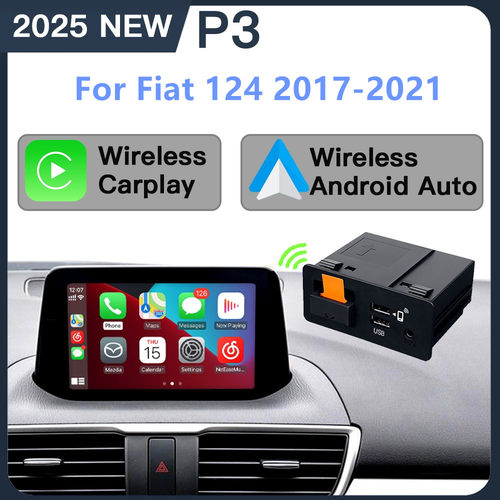 适用于17-21款菲亚特FIAT 124无线Carplay解码器安卓Android auto