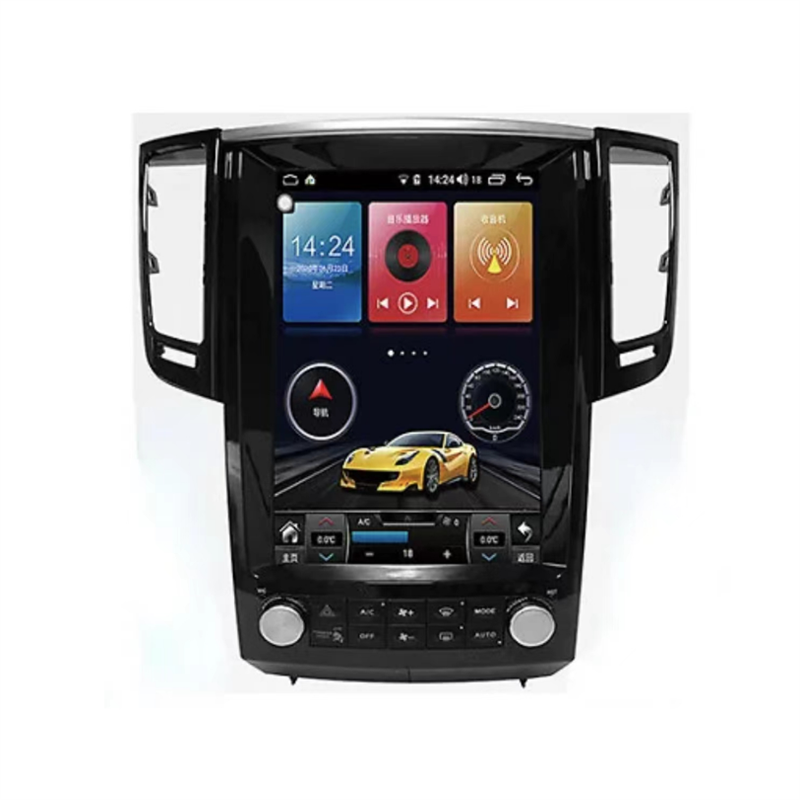 适用英菲尼迪QX70 FX25 FX35安卓导航一体机12.1寸竖屏八核4+64G