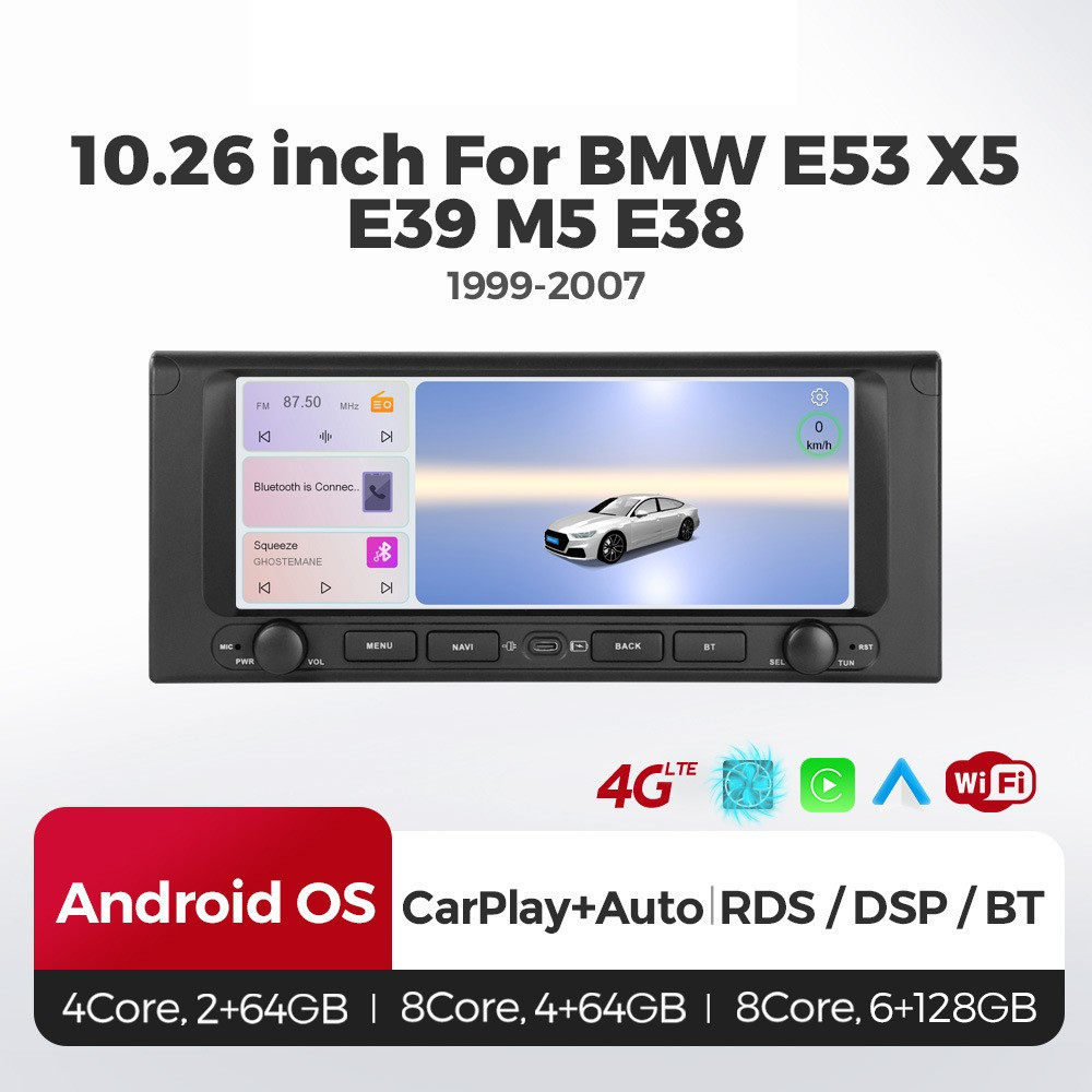 10.25寸适用于99-07款BMW宝马E53 X5 E38 E39 M5安卓导航一体机