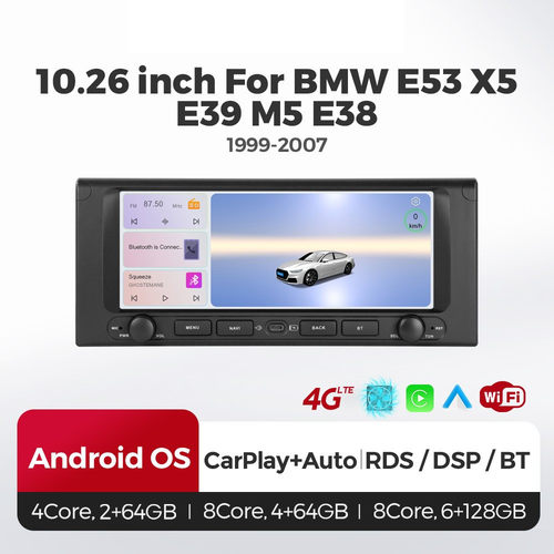 10.25寸适用于99-07款BMW宝马E53 X5 E38 E39 M5安卓导航一体机