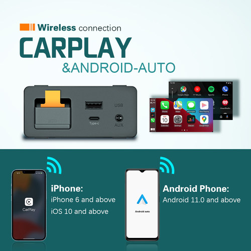 安卓导航模块适用于马自达carplay Android Auto YT NF视频播放器