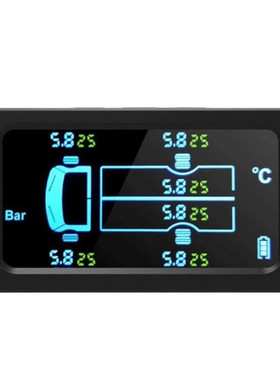 24V货车卡车6轮8轮10轮12轮太阳能无线胎压监测器0-15KG压力跨境
