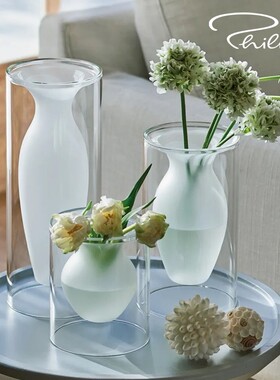 德国Philippi高档花瓶现代简约玻璃北欧轻奢风客厅摆件插花高级感
