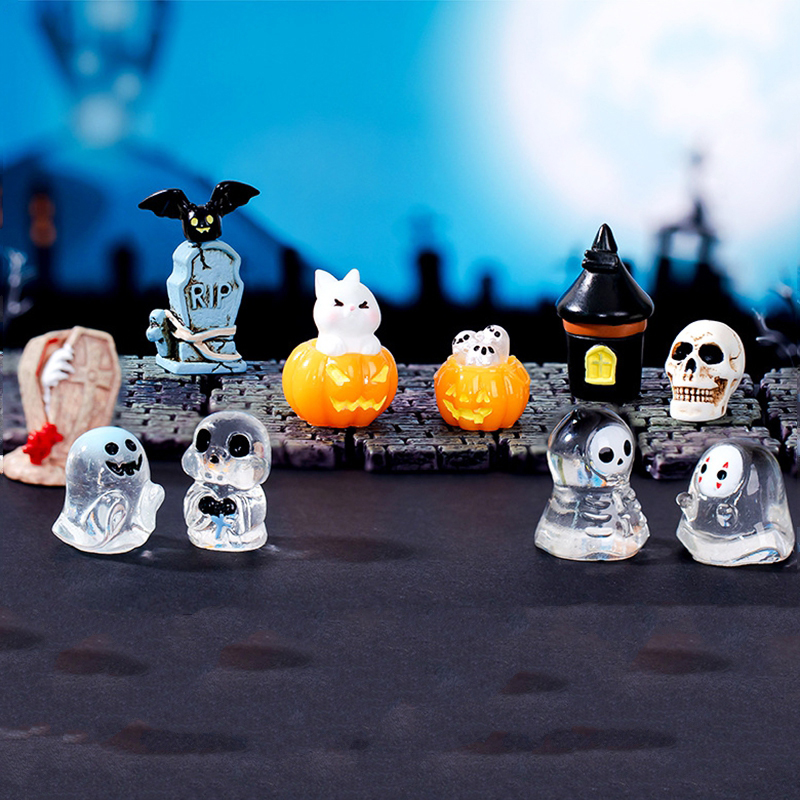 卡通万圣树脂公仔微景观造景摆件