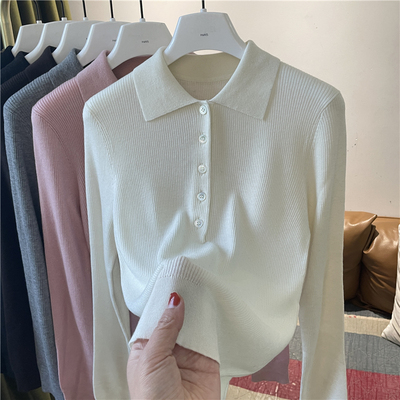 长袖内搭打底新款羊毛毛衣翻领