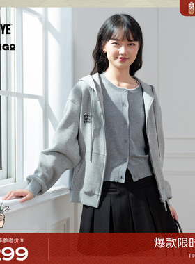 大力水手联名LAGOGO落肩外套女拉谷谷2025冬新款上衣ODWW519B87