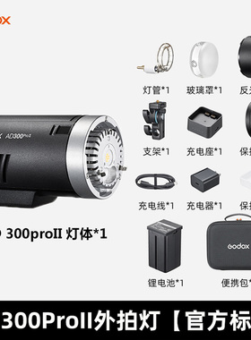 神牛AD300proII外拍灯闪光灯摄影灯口袋灯补光灯便携300W高速同步