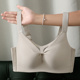 胖MM300斤大码 全罩杯100E粉底液内衣女隐形无痕大胸显小薄款 文胸