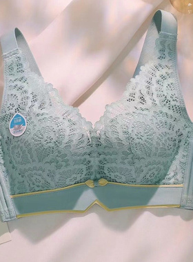 95B宽带内衣女中厚全罩杯款收副乳蕾丝性感手掌杯大码小胸文胸罩