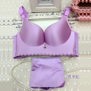 薄款超大码调整型无钢圈女内衣性感大胸胖mm全罩杯显小文胸套装