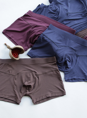 STW男士内裤平角莫代尔四角裤薄款青年裤衩大码舒适短裤透气裤头