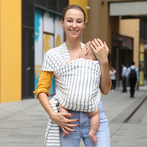 四面弹力包裹式背巾多功能前抱式