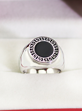 男士钛钢嘻哈不掉色戒指高级