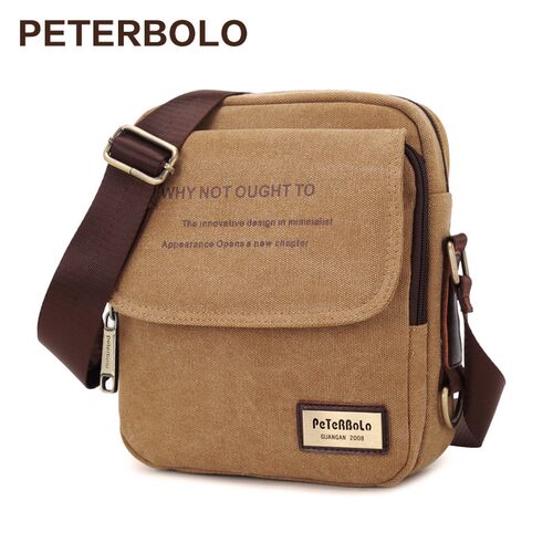 男士休闲斜挎包PETERBOLO单肩包
