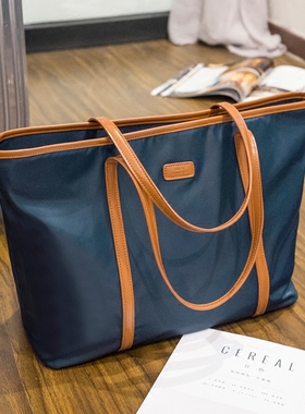 索爱新款女单肩包牛津布尼龙学生女包通勤手提包托特包大容量包包