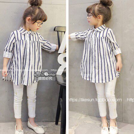 Chemise fille à manche longue - Ref 2086628 Image 1