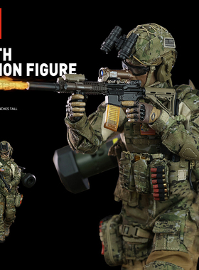 JEU【现货】MINITIMES1/6手办兵人模型 M042美陆军特种部队带标枪