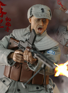 JEU【现货】MINITIMES八路军机枪手1/6兵人手办 M040可动人偶模型