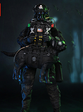 JEU【预售】MINITIMES美军海豹突击队小时代1/6兵人M013夜跳带狗