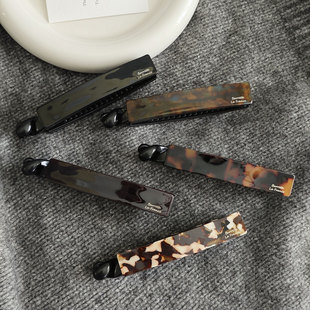 韩系简约醋酸发夹女2025新款高级感香蕉夹后脑勺夹扎马尾竖夹发饰