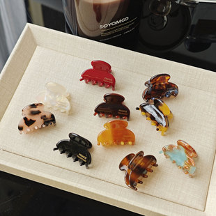 【实拍】韩国高品质刘海夹贝母色豹纹色小号发抓夹碎发夹边夹发饰