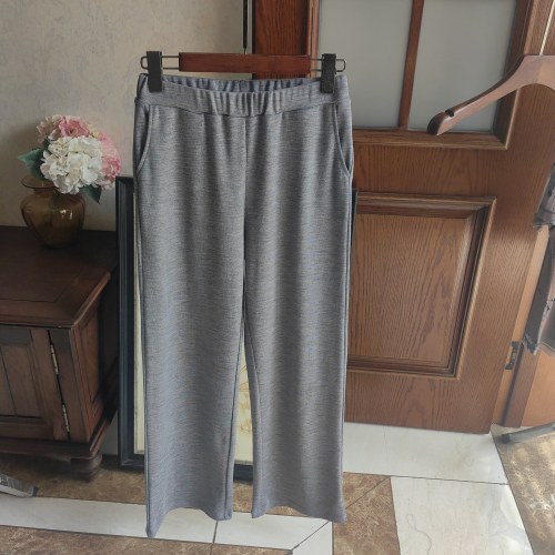 美丽诺女士纯羊毛直筒裤透气舒适