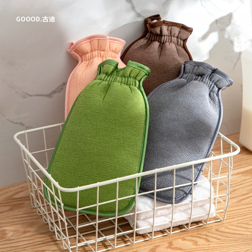 Gudi потирает ванную полотенцее Дом с двойными втирающими перчатками, потирая грязь, потирая грязь, потирая спину, не болезненное полотенце для ванны, артефакт купания