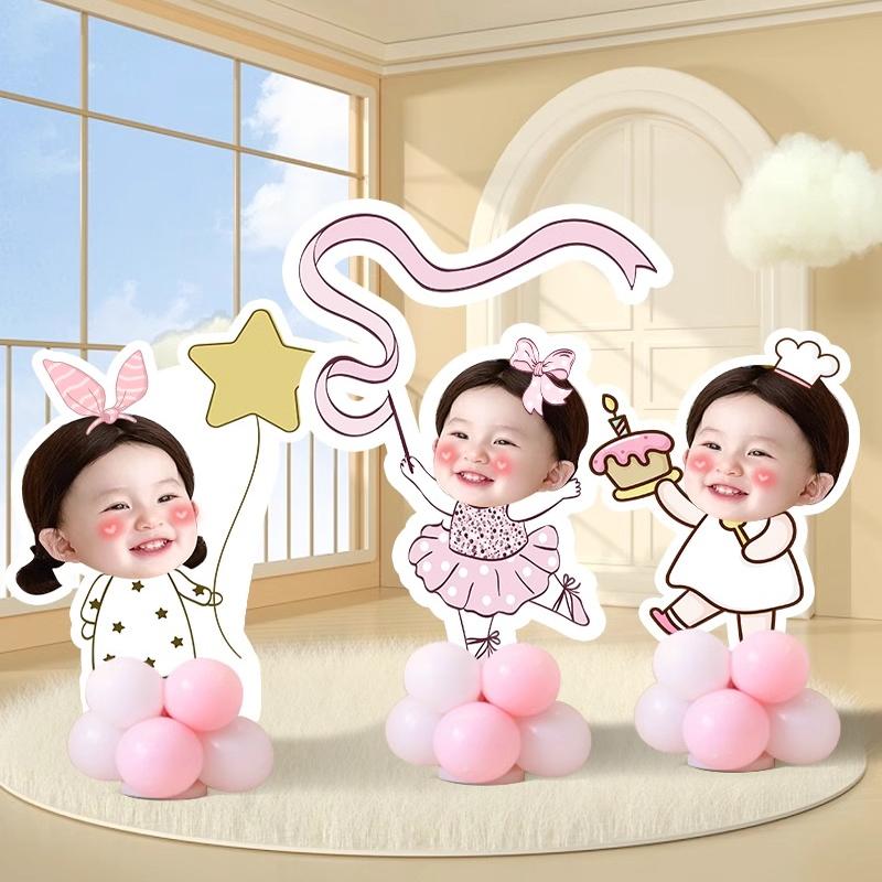 迎宾牌立牌kt板周岁百天满月