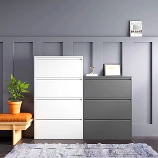 15CM钢制双层24CM翻斗鞋柜室内鞋架进门口电梯玄关柜家用门口户外