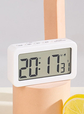 新款LCD简约儿童电子时钟学生专用桌面计时器闹钟多功能钟表YD007