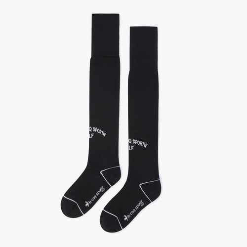 韩国代购LeCoq公鸡高尔夫球袜女25秋新款舒适百搭过膝长袜高筒袜