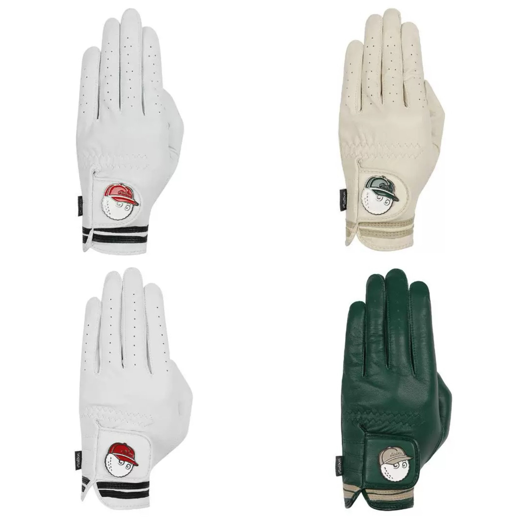 韩国正品代购Malbon男士女士高尔夫球标记左手羊皮手套