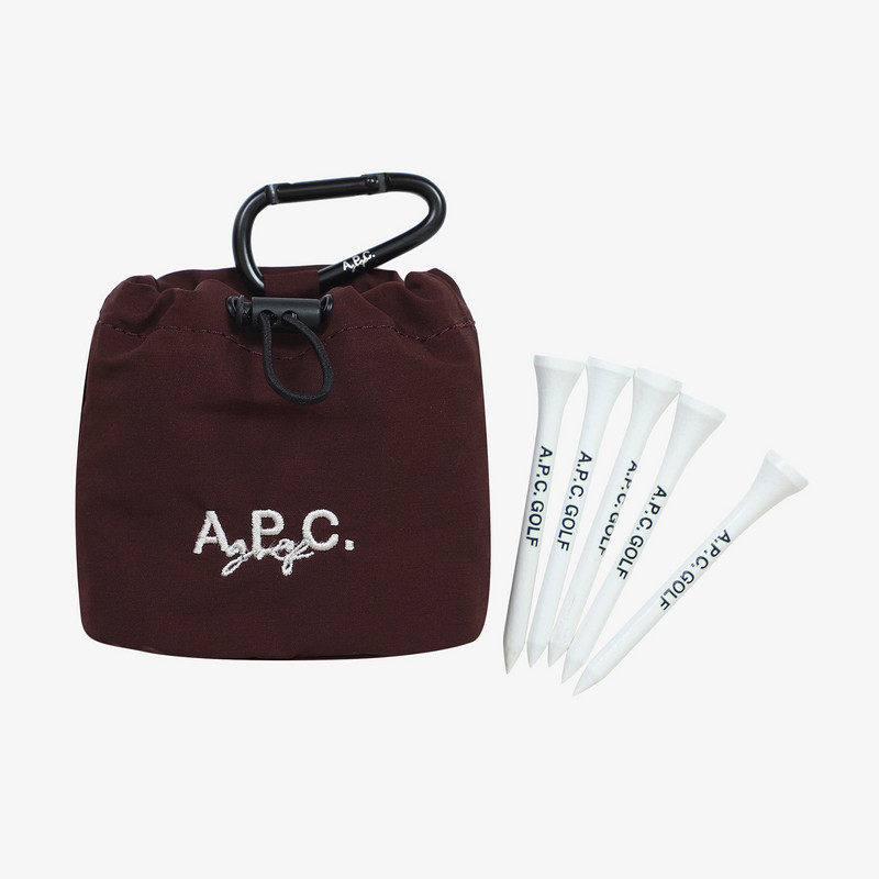 韩国代购正品APC高尔夫装备配饰ins简约纯色挂件TEE组小球袋球