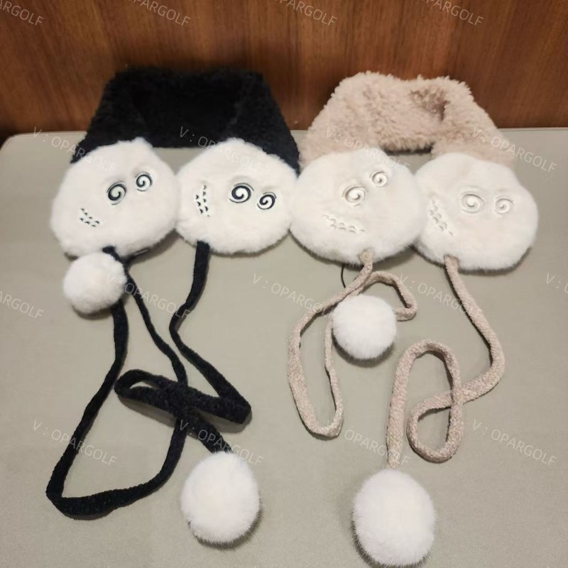 韩国正品代购Malbon新款高尔夫女士冬季百搭保暖护耳防风毛毛耳罩