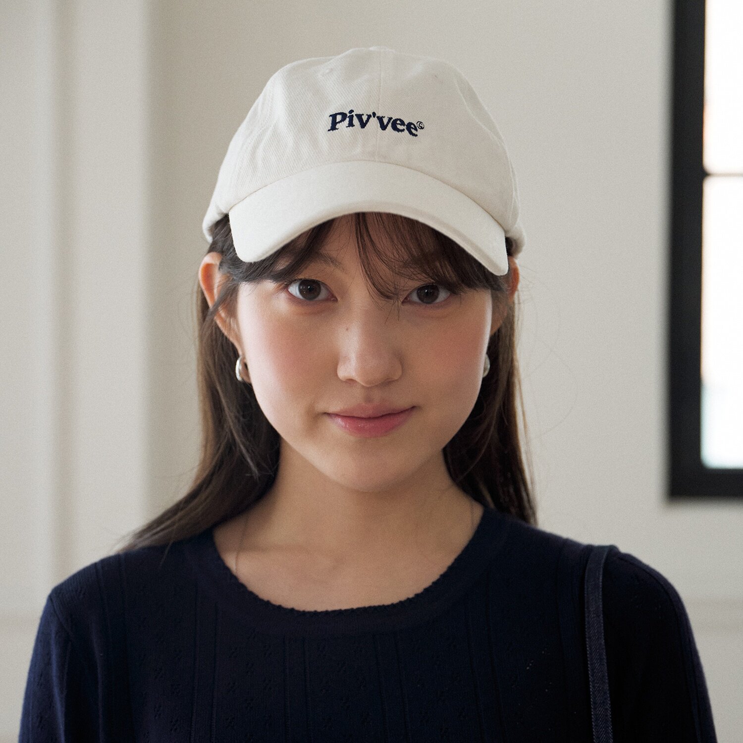 韩国代购Pivvee高尔夫球帽女士26春季标志户外运动防晒百搭棒球帽