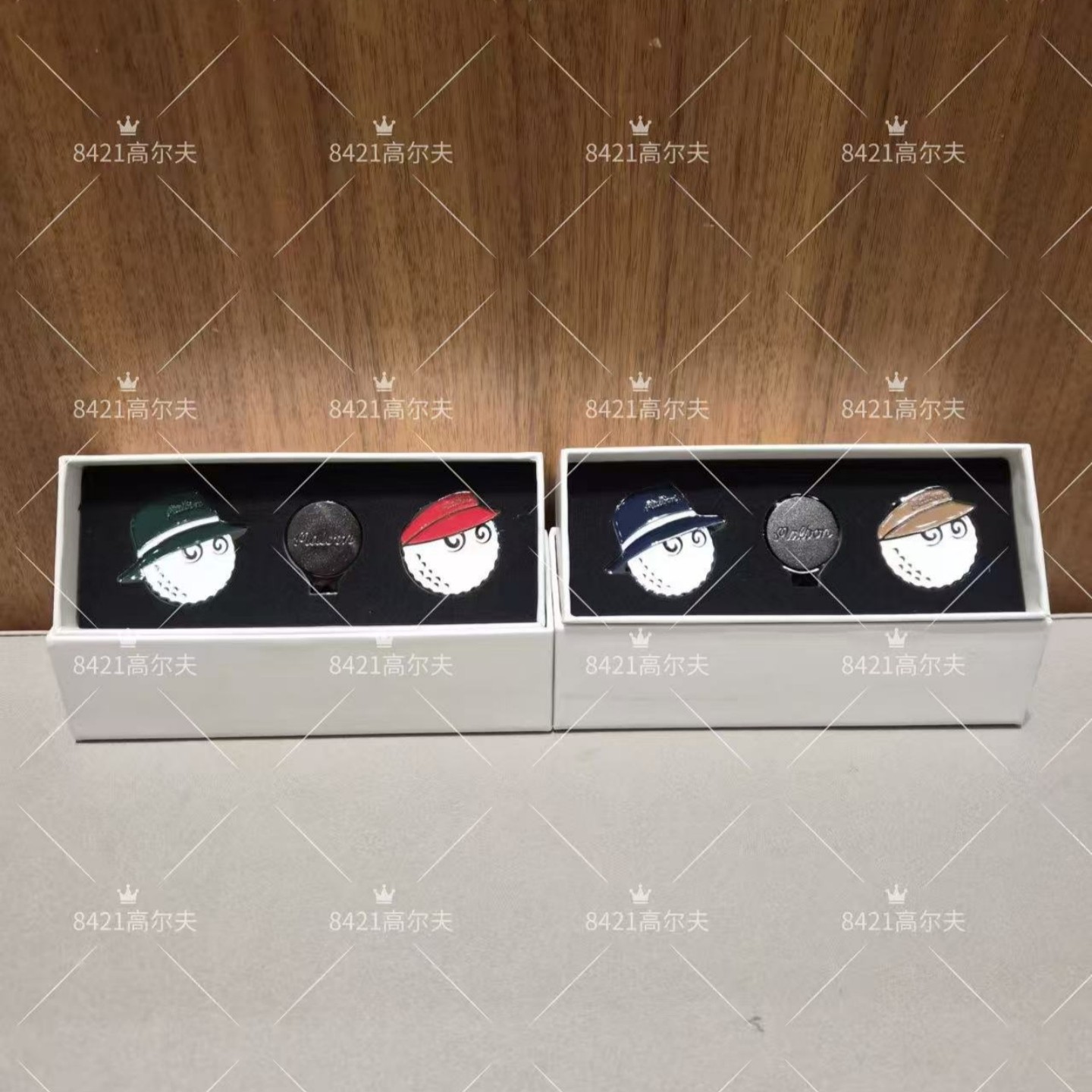 韩国正品代购Malbon高尔夫配饰25春季新款马克套装卡通球标记帽夹