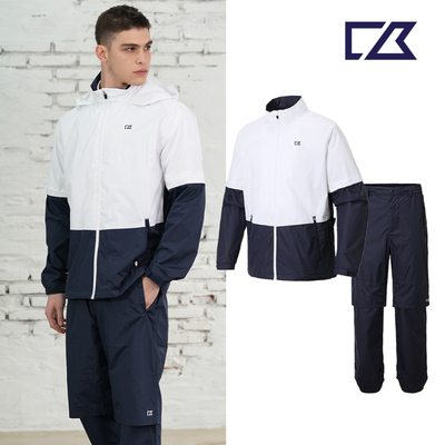 韩国正品代购Cutte&Buck高尔夫球服男士百搭拉链雨衣防风连帽外套